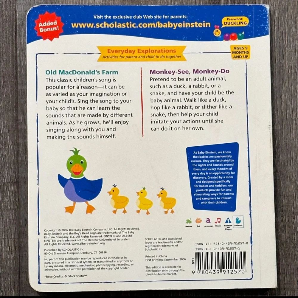 💞 Baby Einstein “Who Lives Here?” Lift the Flap Board Book